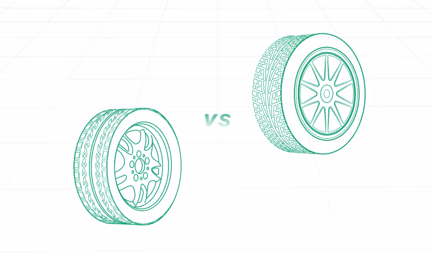Part comparison view used while inspecting model structure.